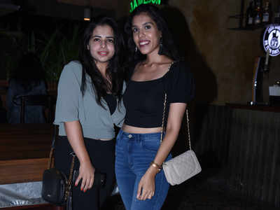 Niharika and Anviksha had fun partying at Watson's in T. Nagar