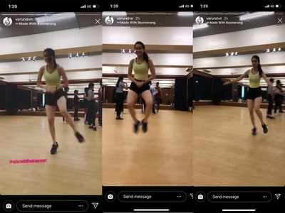 Varun Dhawan shares his 'Street Dancer 3D' co-star Shraddha Kapoor's clicks on his instagram status
