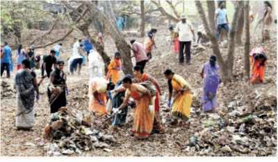 Kolhapurkars participate in a cleanliness drive