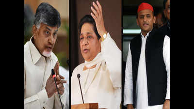 Chandrababu Naidu in Lucknow to hold talks with Mayawati and Akhilesh Yadav