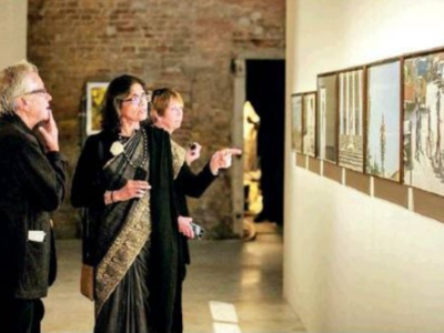 In sinking Venice, Indian art makes a big splash