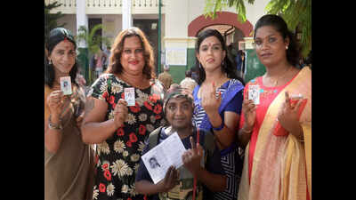 Kolkata: Transgender community turns up to vote as the third-gender category in LS polls