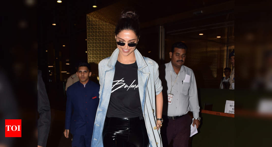 Deepika Padukone leaves Cannes in a pair of sexy leather pants! - Times of  India