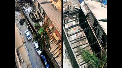 Fire-hit shop eating into open space again: Matunga locals