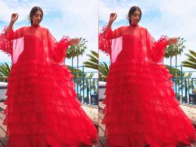 Sonam Kapoor goes all-red for the Cannes Film Festival 2019