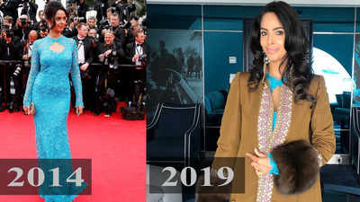 Did Mallika Sherawat repeat her outfit at Cannes 2019?