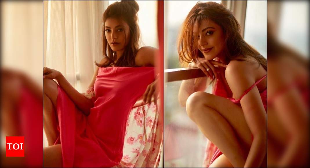 Kajal Agarval Opan Sex Bf Videos - Hot-to-handle! Kajal Aggarwal looks sultry and absolutely stunning in a  flaming red outfit | Telugu Movie News - Times of India