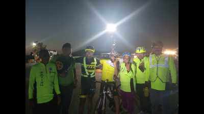Nashik cyclists beat the heat with a night cycle ride.