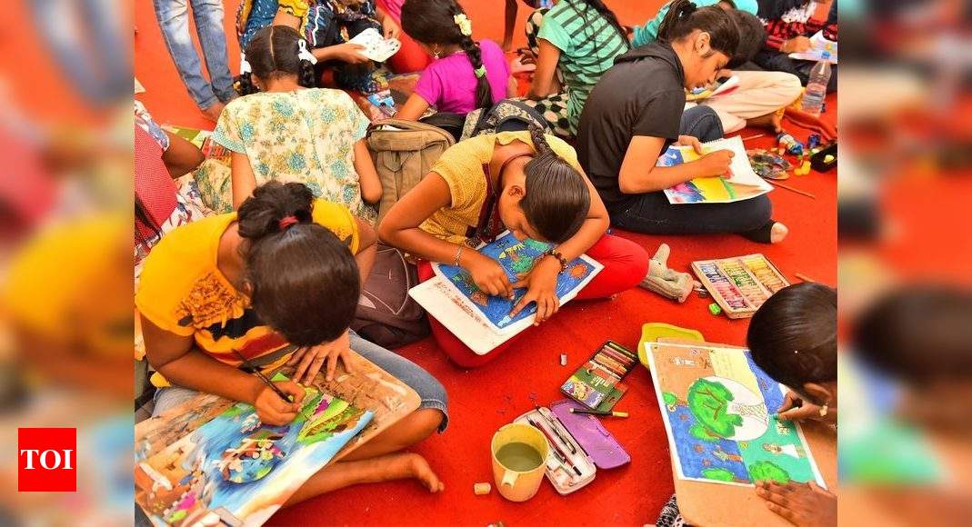 SECR organise drawing competition for children at Narrow Gauge Rail museum  - The Live Nagpur