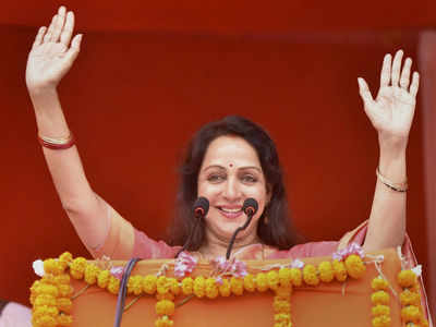 Second coming for Hema Malini in Mathura, actor credits Modi-Shah for BJP feat
