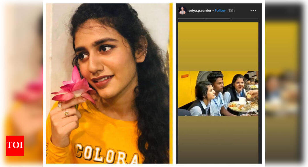 Throwback Thursday Priya Prakash Varrier shares a TB video from the