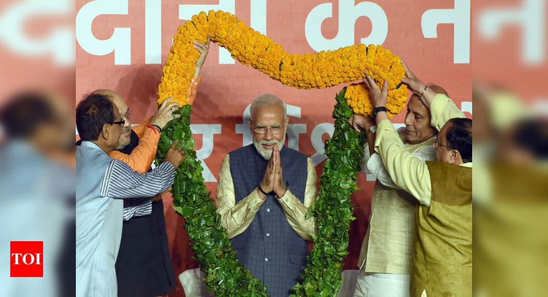 PM Modi delivers victory speech: Highlights - Times of India