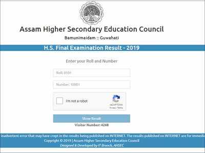 Assam Board class 12th results released @ahsec.nic.in; check here