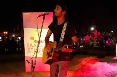 Musician Ragib Khan performs at Katora Talab