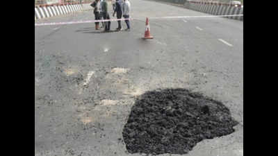 NHAI officials, upkeep firm booked for flyover damage