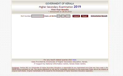 Kerala DHSE plus one 2019 results declared @keralaresults.nic.in; download here
