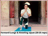 Forward Lunge and Kneeling squat