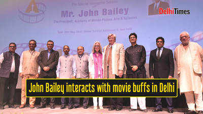 John Bailey interacts with movie buffs in Delhi