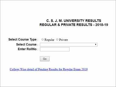 CSJM Kanpur University B.A., B.Sc. Result 2019 Released ...