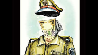 Four cops transferred for taking Rs 80,000 from trader
