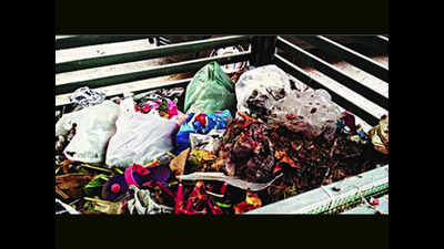 A day after campaign, plastic bags occupy aerobic bins