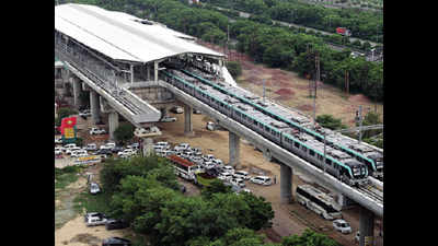 Noida: An Aqua Line train every 7.30 minutes during rush hours