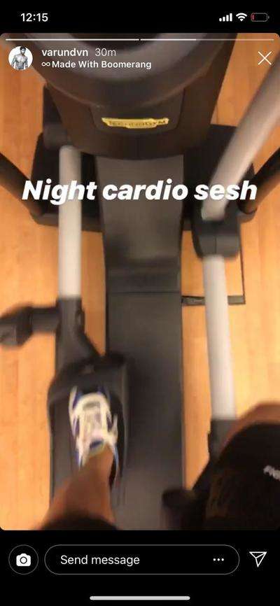 Varun Dhawan gives a sneak-peek into his night workout regime