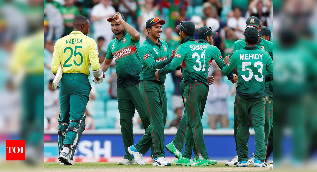 ICC World Cup 2019: Bangladesh register 21-run victory as South Africa ...