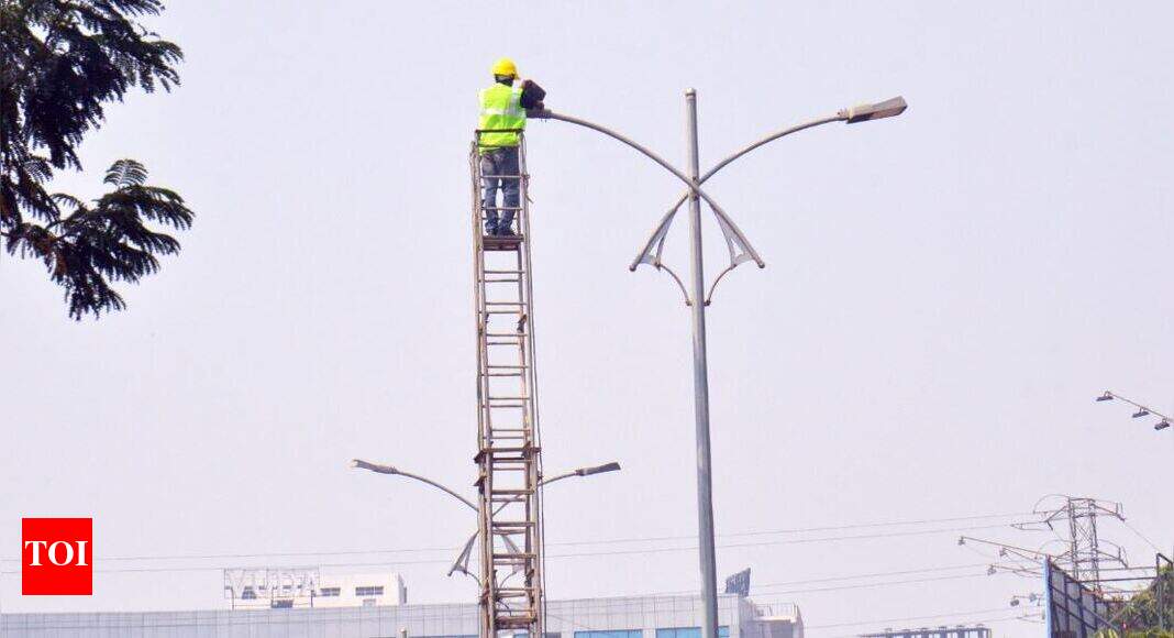 Streetlights remain on during day in Visakhapatnam Visakhapatnam News