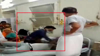 On cam: Doctor thrashes patient on hospital bed in Jaipur