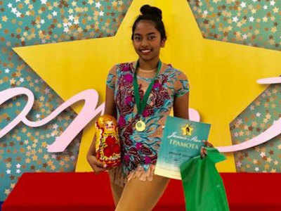 Rhythmic gymnast Ananya creates history in Moscow by becoming first Indian to win gold, silver medals