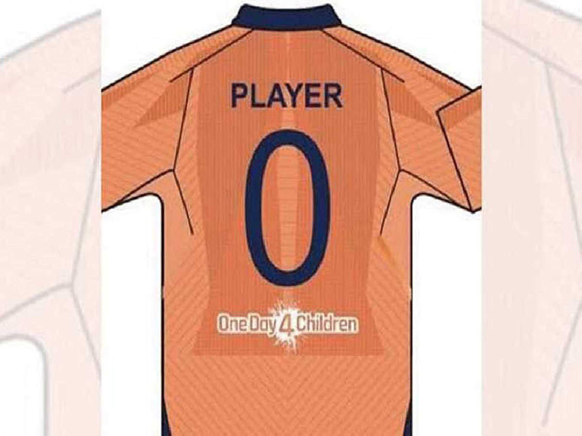 indian cricket orange jersey
