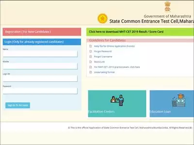 Maharashtra MHT CET 2019 results released @ mhtcet.org; website down