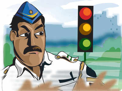 Shanoj K Blogs Obey Traffic Rules..Go Slow - Water Colour Painting |  BlogAdda