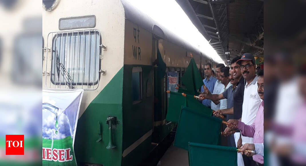 Railways use biofuel trains on the World environment day Rajkot News