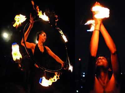 Bengaluru flow artistes play with fire for a cause