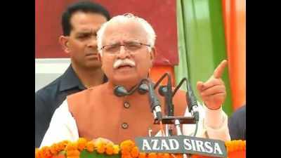 Haryana CM Manohar Lal Khattar rolls out pre-election campaign for assembly polls
