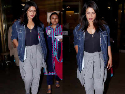 Photos: Priyanka Chopra arrives at the Mumbai airport in style!