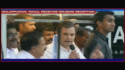 Congress president Rahul Gandhi in Wayanad on 3-day 'thanksgiving' visit