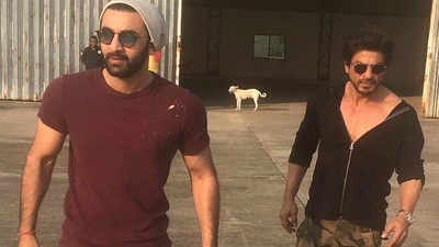 Shah Rukh Khan and Ranbir Kapoor's picture goes viral due to a stray dog