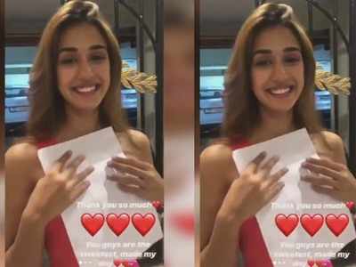 Disha Patani thanks her fans for the birthday letter; also says it's not her birthday yet