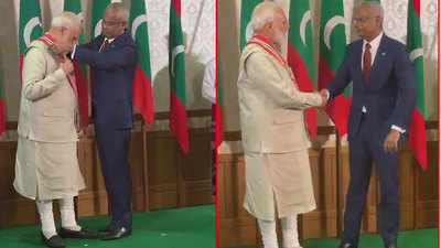 Watch: PM Narendra Modi conferred with Maldives' highest honour for foreign dignitary