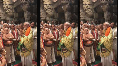 PM Narendra Modi offers prayers at Tirupati shrine