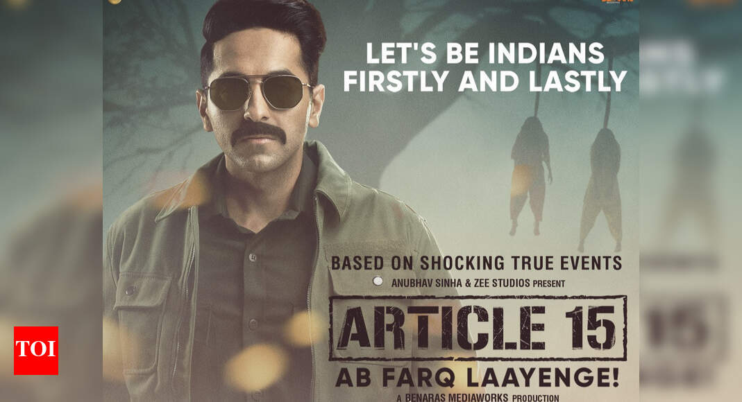 'Article 15': Ayushmann Khurrana shares a new poster of his upcoming