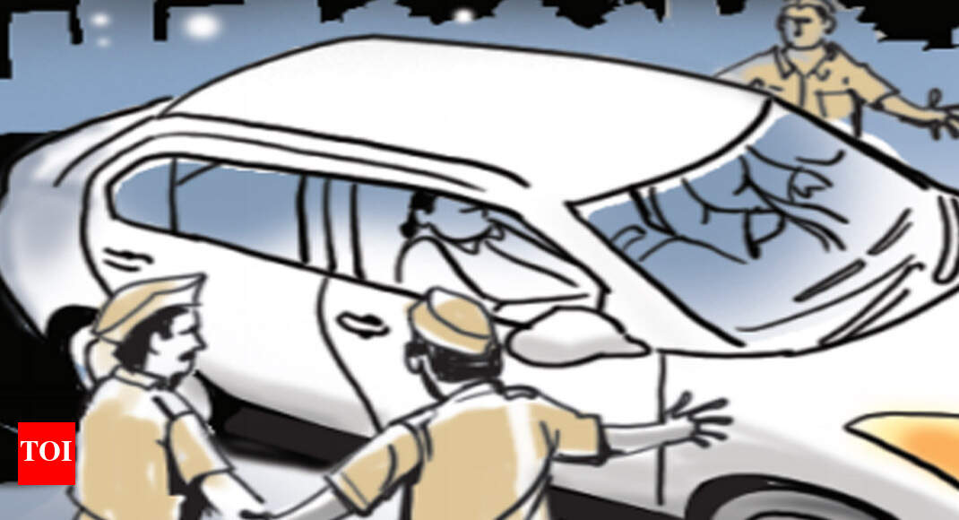 Ahd men caught drunk, car worth Rs 40L seized
