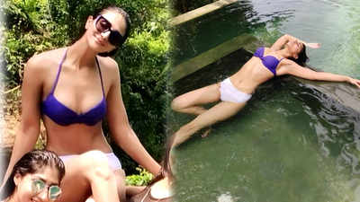 Vaani Kapoor sets mercury soaring in purple bikini on bachelorette trip in Goa!