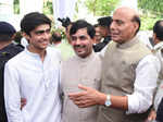 Shahnawaz Hussain, Arbaaz and Rajnath Singh 