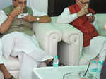 Rajnath Singh and LK Advani 