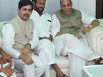 Shahnawaz Hussain, Rajnath Singh and Ram Vilas Paswan