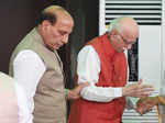 Rajnath Singh and LK Advani 